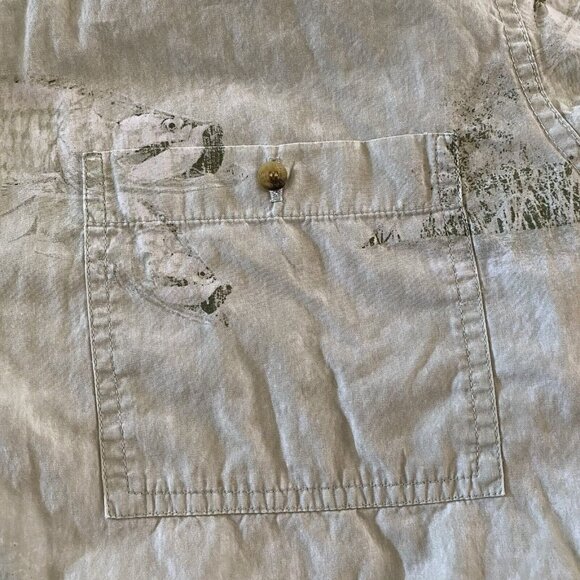 Hook & Tackle Shirt Men’s Size Large Button Down Pocket Short Sleeve Fish - Picture 4 of 6